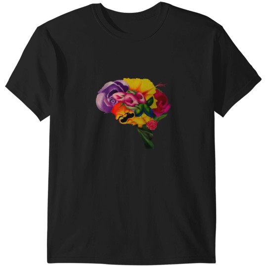 Discover Floral Brain T-Shirts