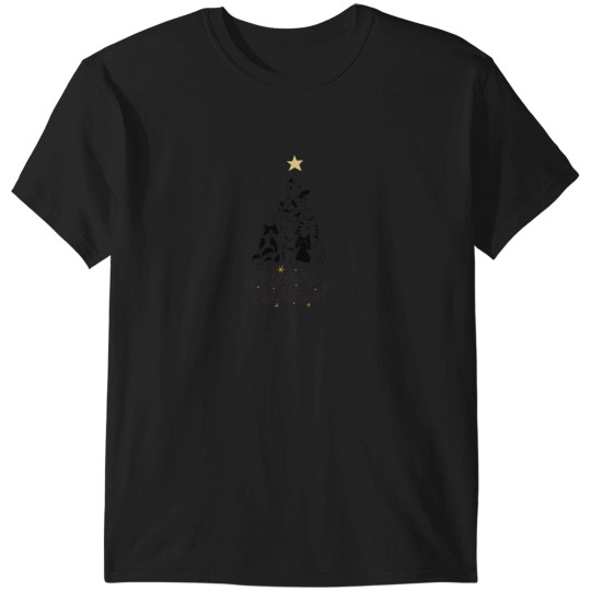 Discover Christmas Cat - Meowy Xmas - Cat Lovers Gift T-Shirts