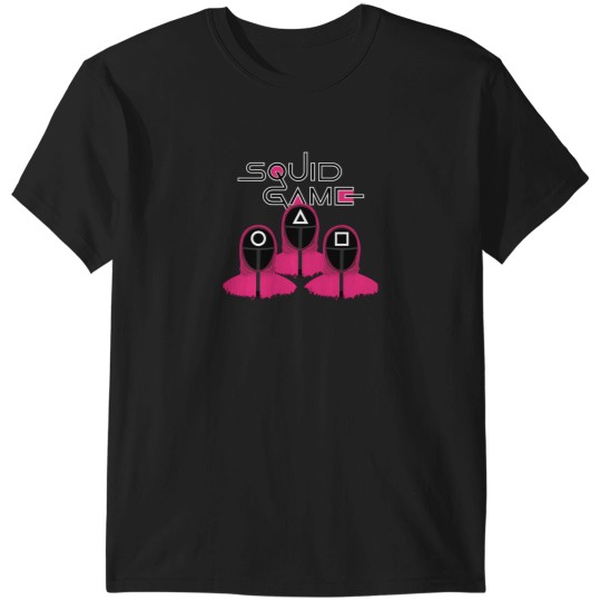 Discover Squid Cosplay Soldiers Fan Art Characters   Netflix Series T-Shirts