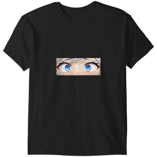 Discover Blue Anime Eyes Peeker T-Shirts