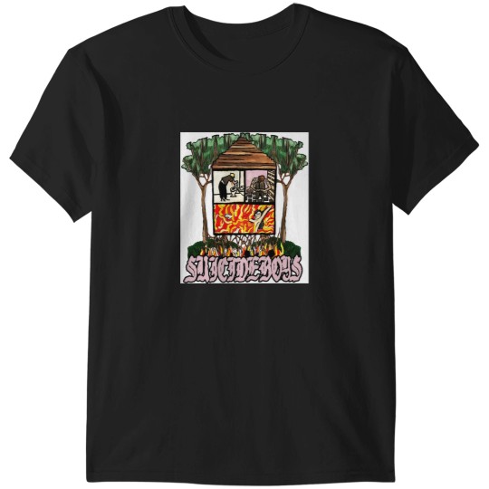 Discover LONG TERM EFFECTS OF SUFFERING - SUICIDEBOYS ALBUM COVER T-Shirts