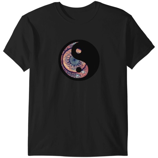 Discover Black Ying Yang T-Shirts