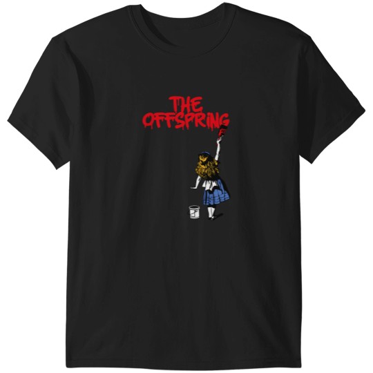 Discover Offspring Ll Girls With Red Paint T-Shirts