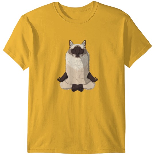 Discover Yoga Balinese Cat T-Shirts