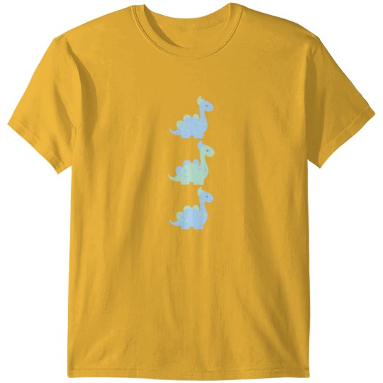 Discover Cute Baby Dinosaur Pastels (1).png T-Shirts
