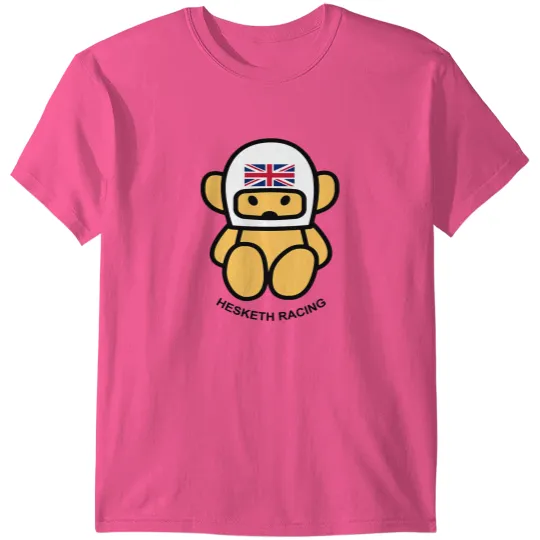 Discover JAMES HUNT Teddy bear-breasted HESKETH RACING White helmet T Shirts