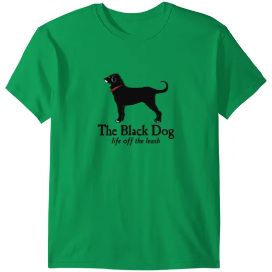 Discover The Black Dog Logo Life Off The Leash T Shirts
