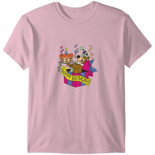Discover Yogi Bear with birthday cake T-Shirts
