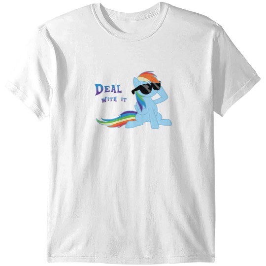 Discover My Little Pony Rainbow Dash Deal With It T-Shirt