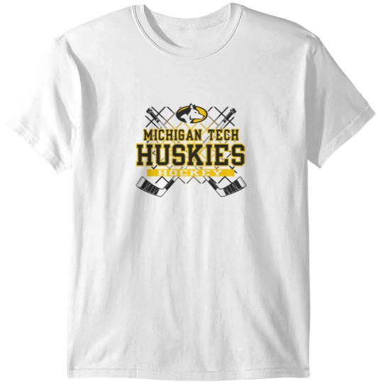 Discover michigan tech huskies hockey stick black officially licensed pullover T Shirts