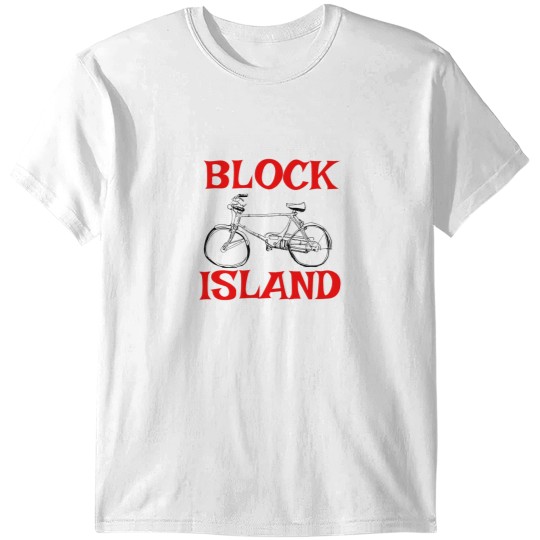 Discover Block Island Bicycle Active T-Shirts