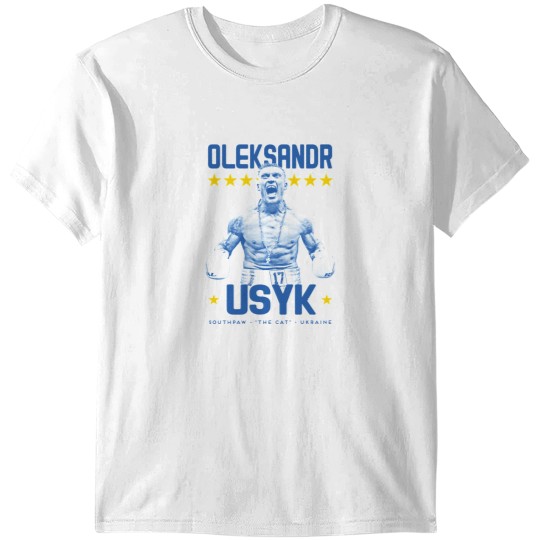 Discover Affiche de boxe Oleksandr Le chat Usyk T-Shirts