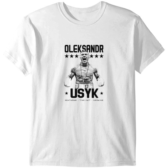Discover Affiche de boxe Oleksandr Le chat Usyk T-Shirts