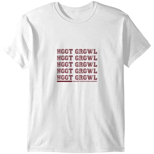 Discover Hoot Growl - Aguefort Adventuring Academy T-Shirts
