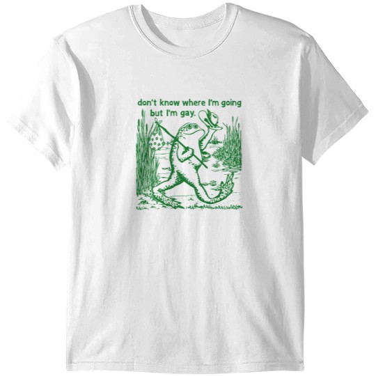Discover I Don't Know Where I'm Going But I'm Gay Frog LGBT Pride T-Shirts