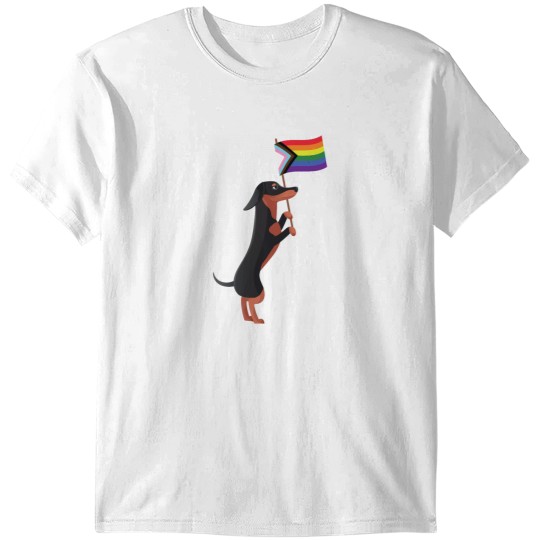 Discover Dachshund Pride Flags Lgbtq Rainbow T-Shirts