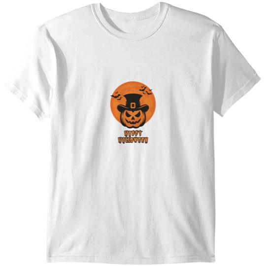 Discover Black and Orange Happy Halloween T-Shirts