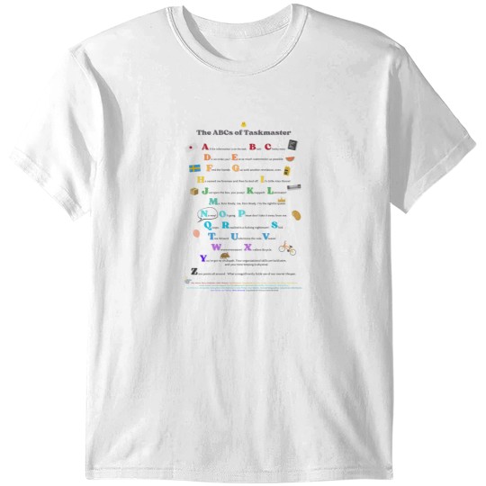 Discover ABCs of Taskmaster Taskmaster UK T-Shirts