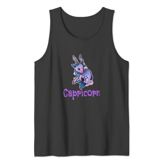 Discover Capricorn Zodiac Sign Kawaii Goat Tank Tops
