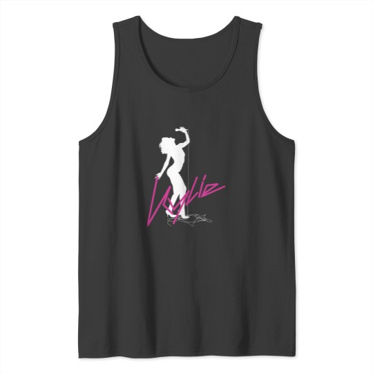 Discover Kylie Minogue Fever 20th Anniversary White Silhouette with Logo Active Tank Tops