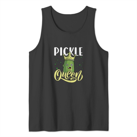 Discover Pickle Queen Shirt Cucumber Pickle Jar Funny Tank Tops
