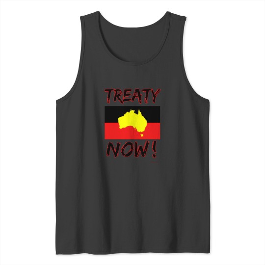 Discover Treaty NOW! Aboriginal land rights Australia Tank Tops