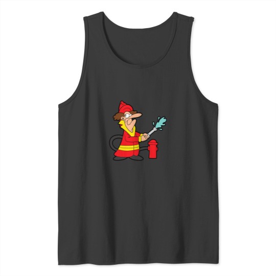 Discover Firefighter Fireman EMT Rescue First Responder 21 Tank Tops