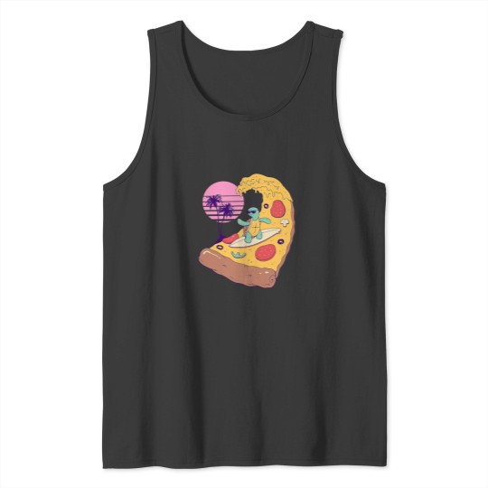 Discover pizza wave Tank Tops