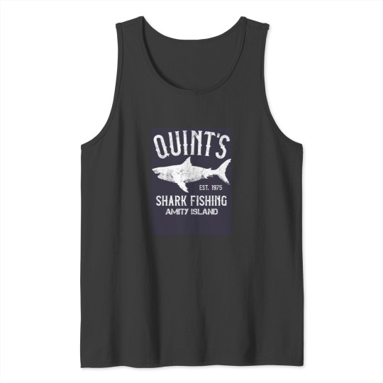 Discover Quint's Shark Fishing - Amity Island 1975 Tank Tops