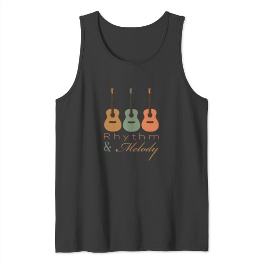 Discover Guitar Player Vintage Guitarists Design Musician Music Teach Tank Tops