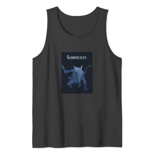 Discover Gloomhaven Mindthief-Minimalist Silhouette Style-Board Game Art Tank Tops