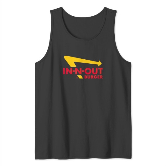 Discover In And Out burger food logo restaurant T-Shirts Tank Tops