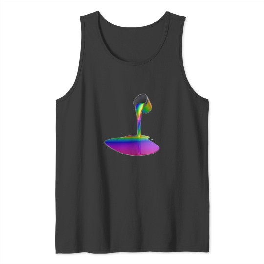 Discover Rainbow Aesthetic Paint Tank Tops