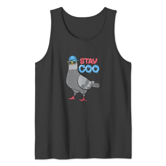 Discover bird birding pigeons birds cool kids funny pigeon stay coo pullover Tank Tops