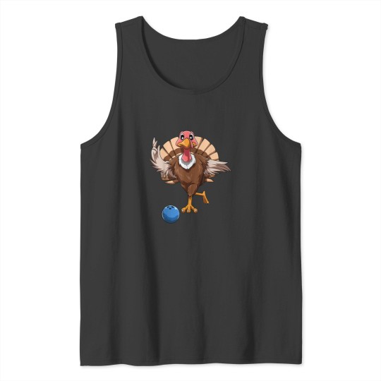 Discover Turkey Bowling Thanksgiving Tank Top