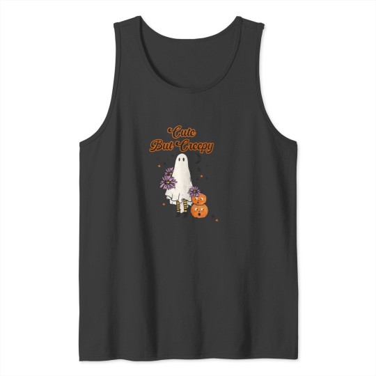 Discover Cute But Creepy Happy Holloween Tank Tops