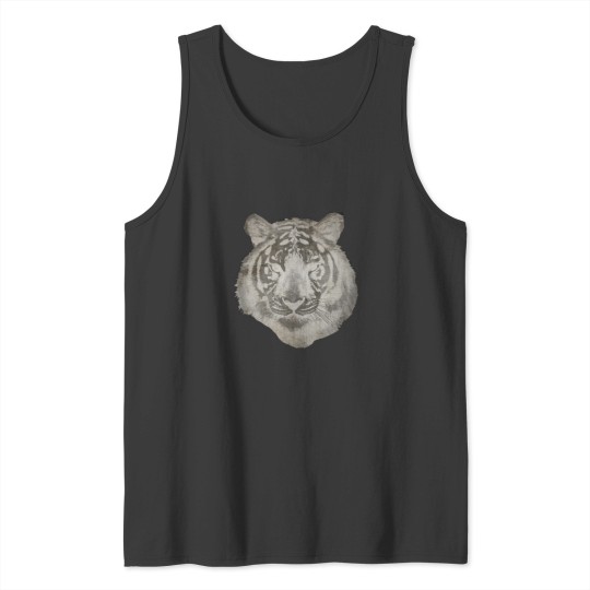 Discover tiger vintage black and white Tank Tops