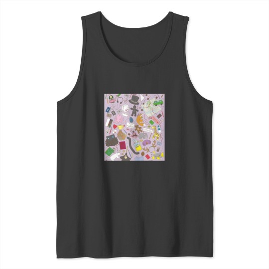 Discover Boosh pattern purple Tank Tops