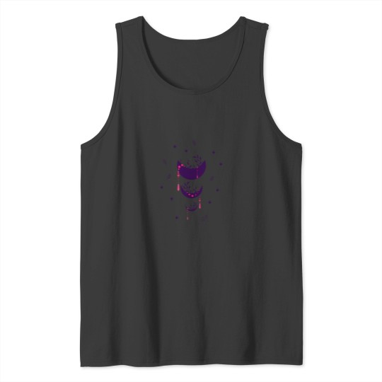 Discover Moon with branches and stars Tank Tops