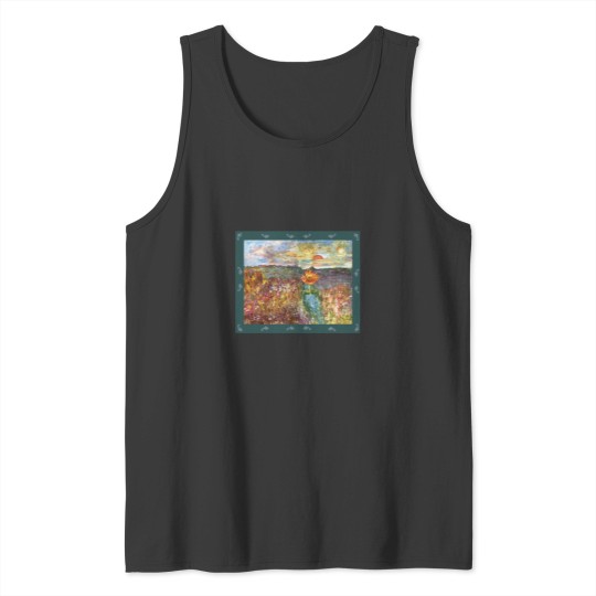 Discover Sunset at the Kaas plateau Tank Tops