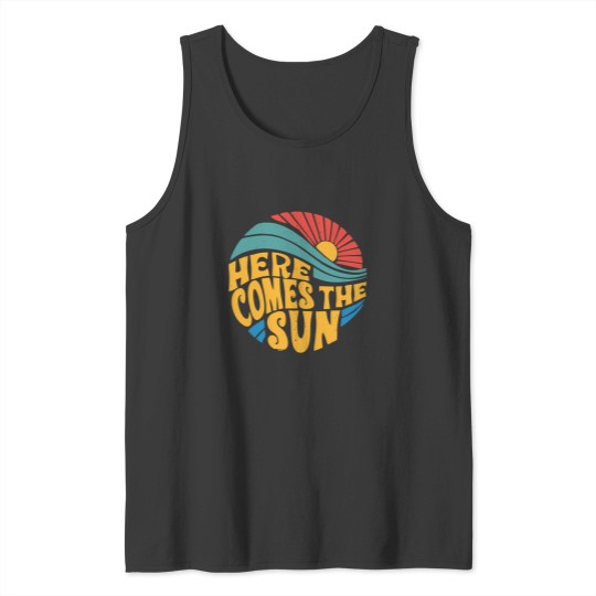 Discover Here Comes The Sun cat Tank Tops