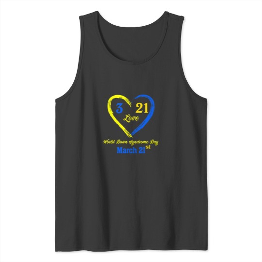 Discover World Down Day T-Shirt Awareness March 21 Tank Tops