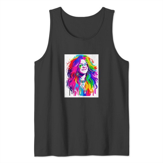 Discover Janis Joplinn Pop Art (2) Tank Tops