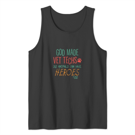 Discover Funny Vet Tech Tank Top