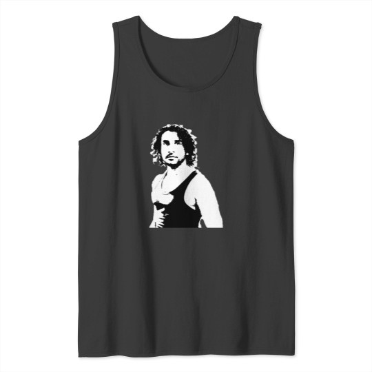 Discover LOST Naveen Andrews Sayid Jarrah B&W Graphic Tank Tops