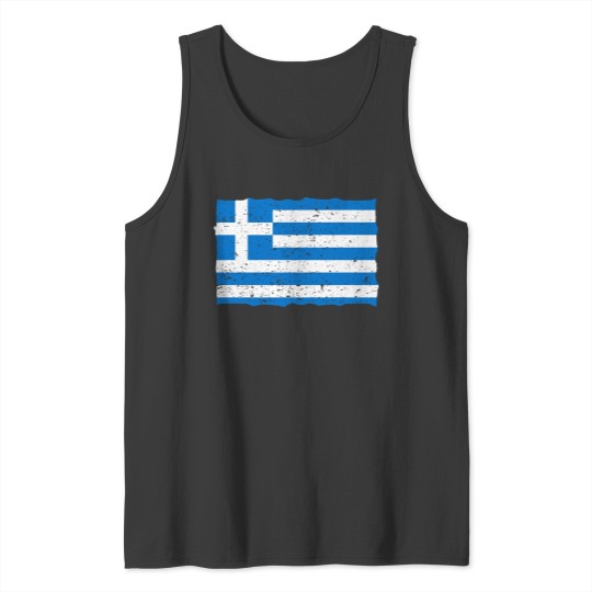Discover Vintage Greek Flag Tank Tops
