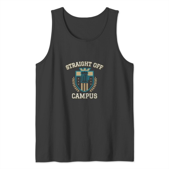 Discover Straight Off Campus-Beer Crest Tank Tops