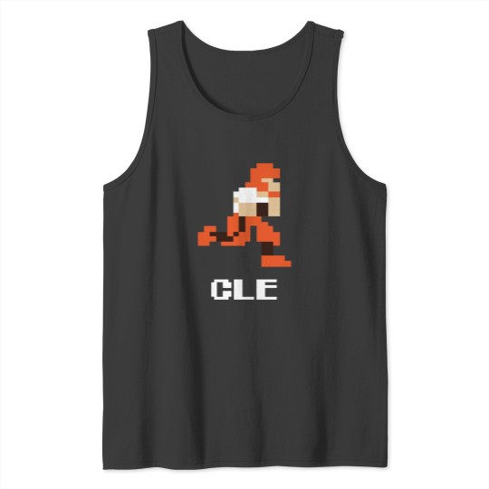 Discover 8 bit Clev eland Football 1 Tank Tops
