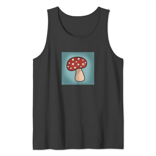 Discover mushroom doodle Tank Tops