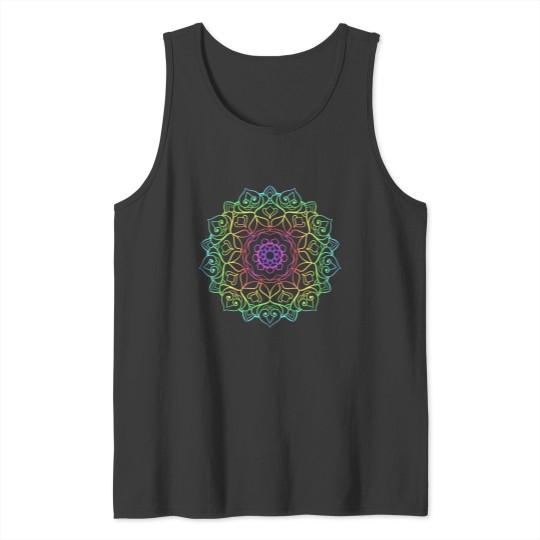 Discover Multicolor Intricate Mandala Design Tank Tops